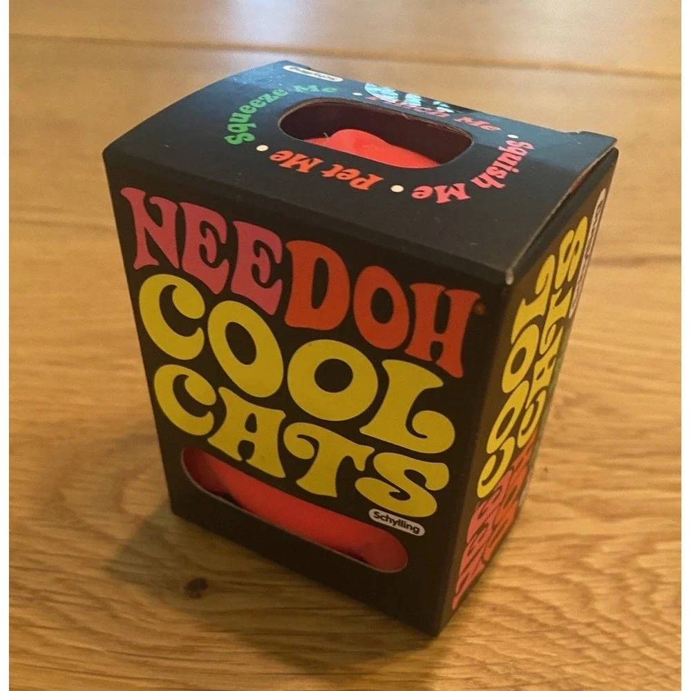 NeeDoh Cool Cats Shylling Pink Squishy